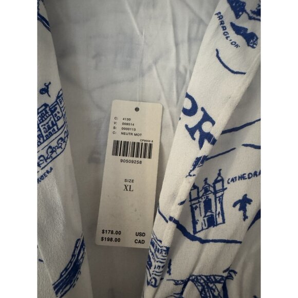 Anthropologie Blue and White Wrap Dress - Picture 5 of 7